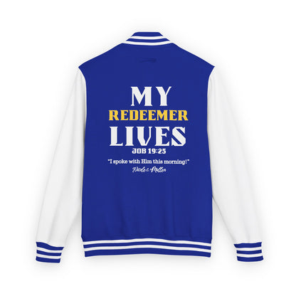 Letterman Jacket — “My Redeemer Lives” Christian Varsity Jacket