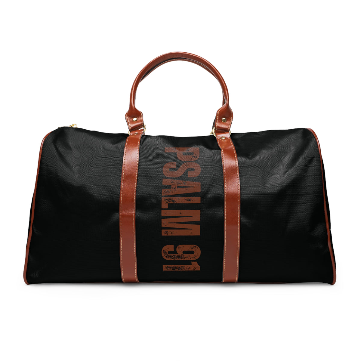 Waterproof Travel Bag — Lion Psalm 91 Black