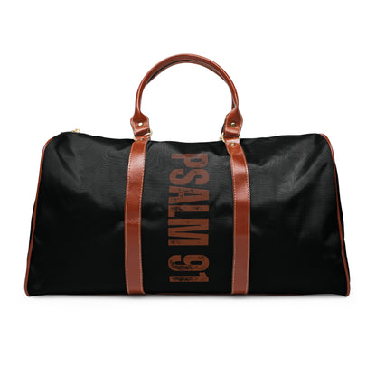 Waterproof Travel Bag — Lion Psalm 91 Black