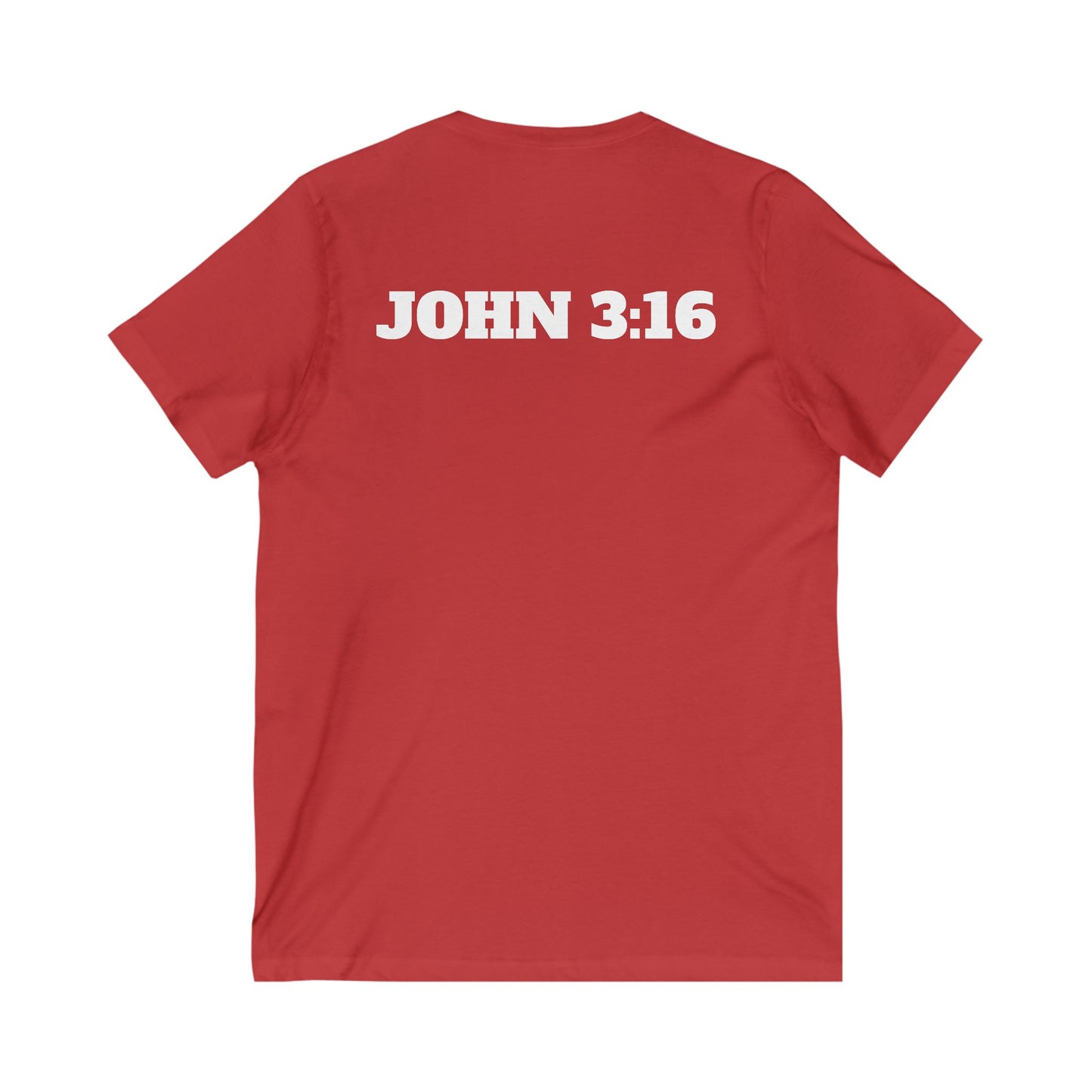 Christian V-Neck Tee - Jesus John 3:16  Shirt