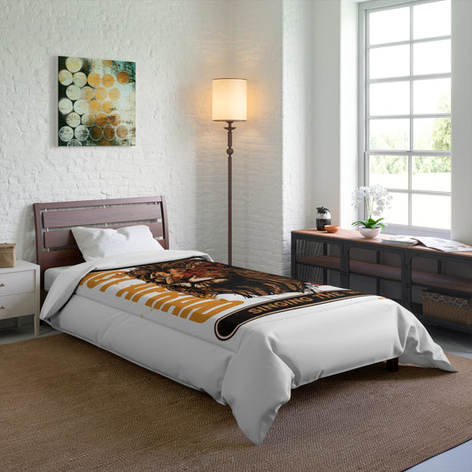 Comforter Lion Not Afraid White