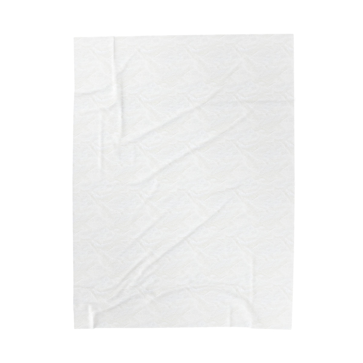 Velveteen Plush Blanket White Not Afraid