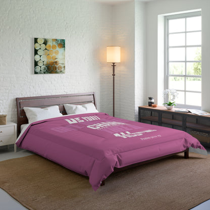 Comforter Pink He Shall Give His Angels
