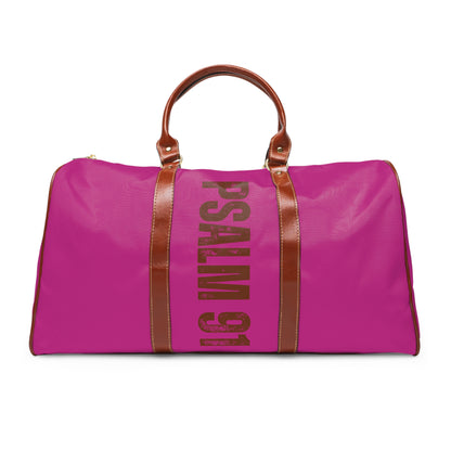 Colorful Lion Design Waterproof Travel Bag - Psalm 91 Inspired
