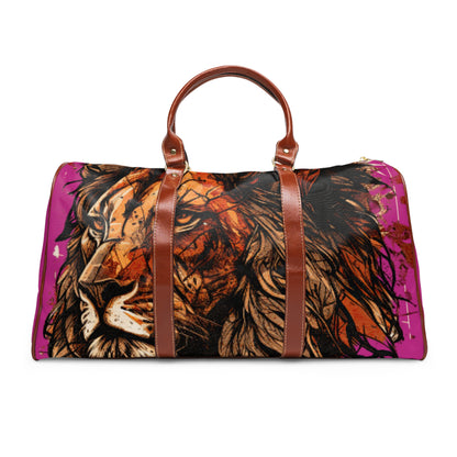 Pink Lion Design Waterproof Travel Bag - Psalm 91 Inspired