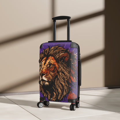 Purple Lion Suitcase FREE SHIPPING