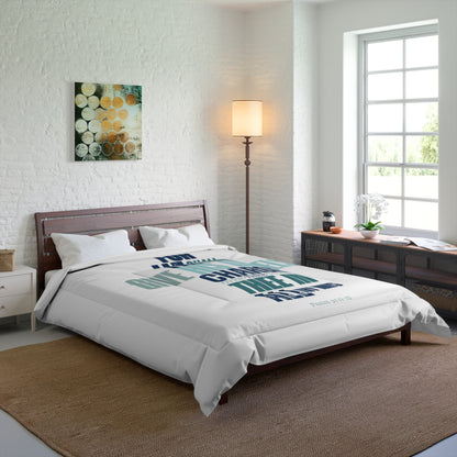 Comforter (White) He shall Give His Angels