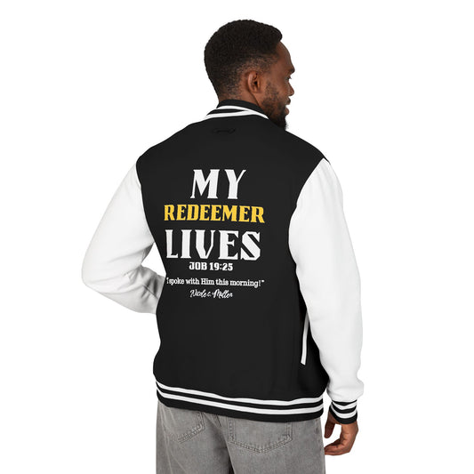 Letterman Jacket — “My Redeemer Lives” Christian Varsity Jacket