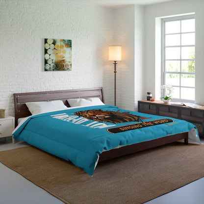 Comforter Blue Not Afraid/ Lion