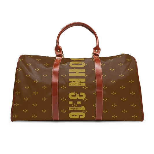 Travel Bag - Brown John 3:16 Design