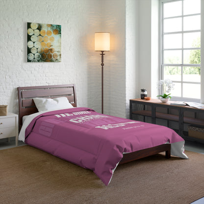 Comforter Pink He Shall Give His Angels