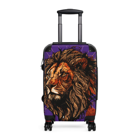 Purple Lion Suitcase FREE SHIPPING