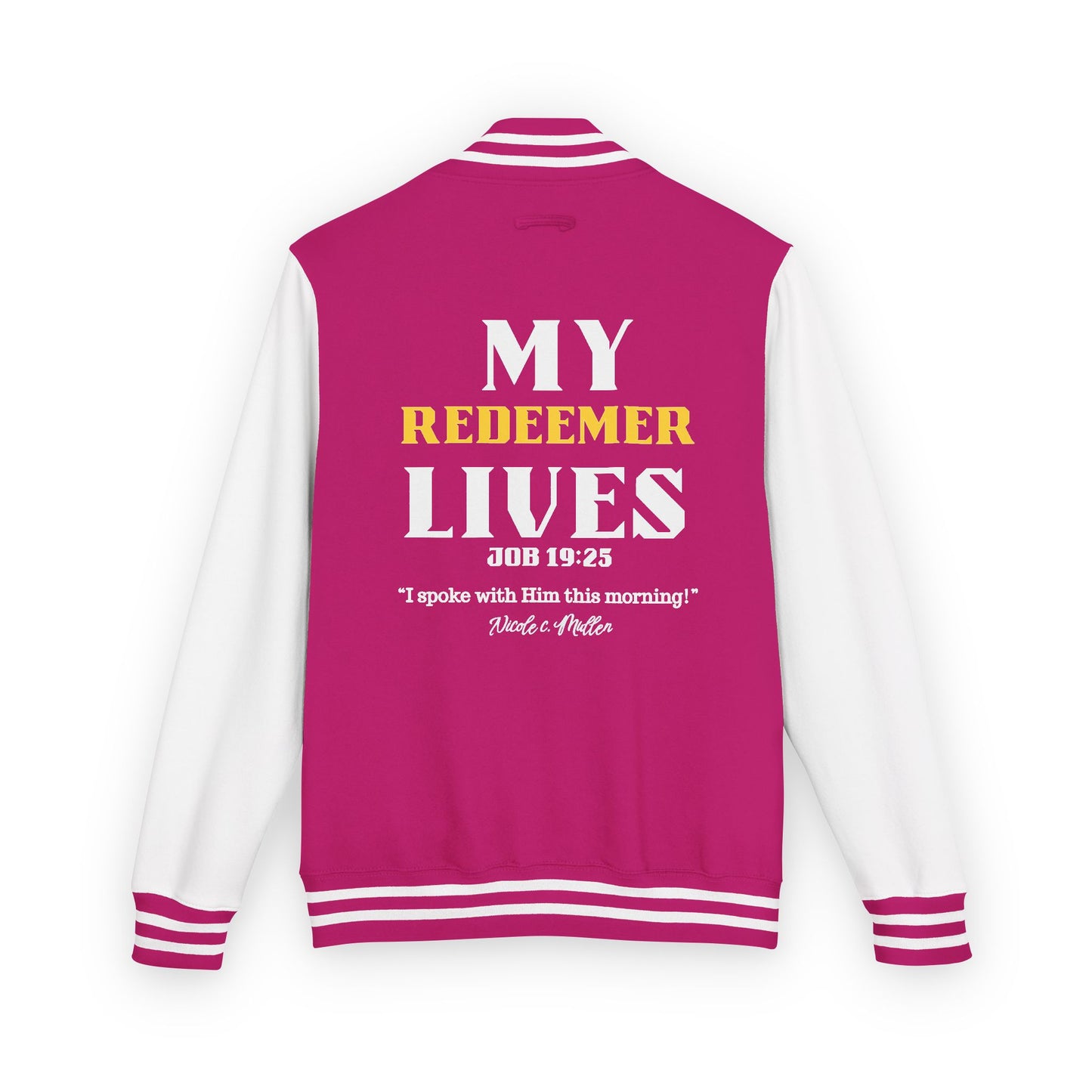 Letterman Jacket — “My Redeemer Lives” Christian Varsity Jacket