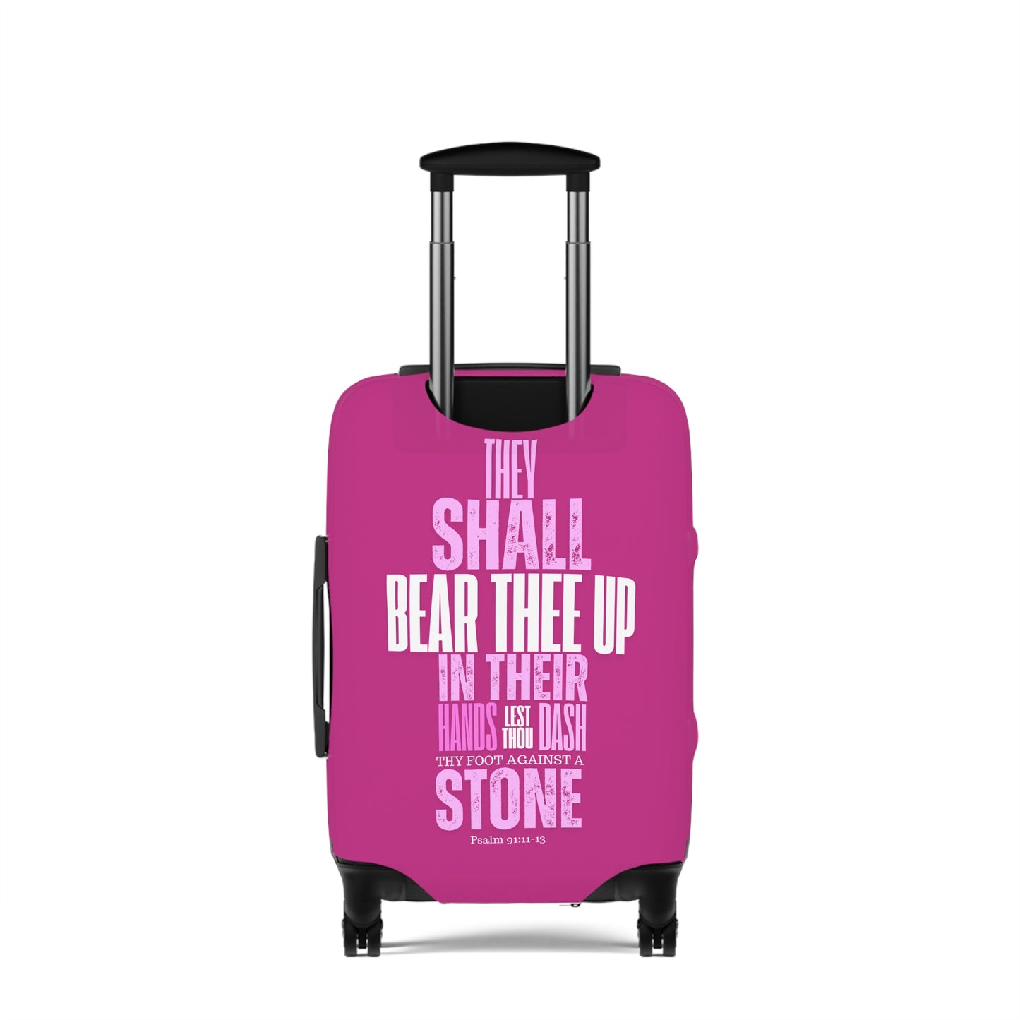Luggage Cover - Pink  Angel Quote Design