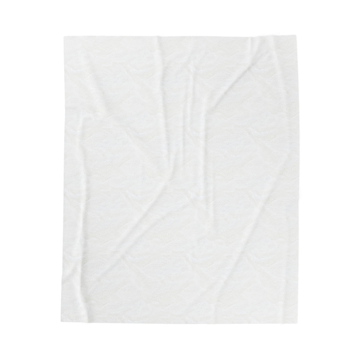 Velveteen Plush Blanket White Not Afraid