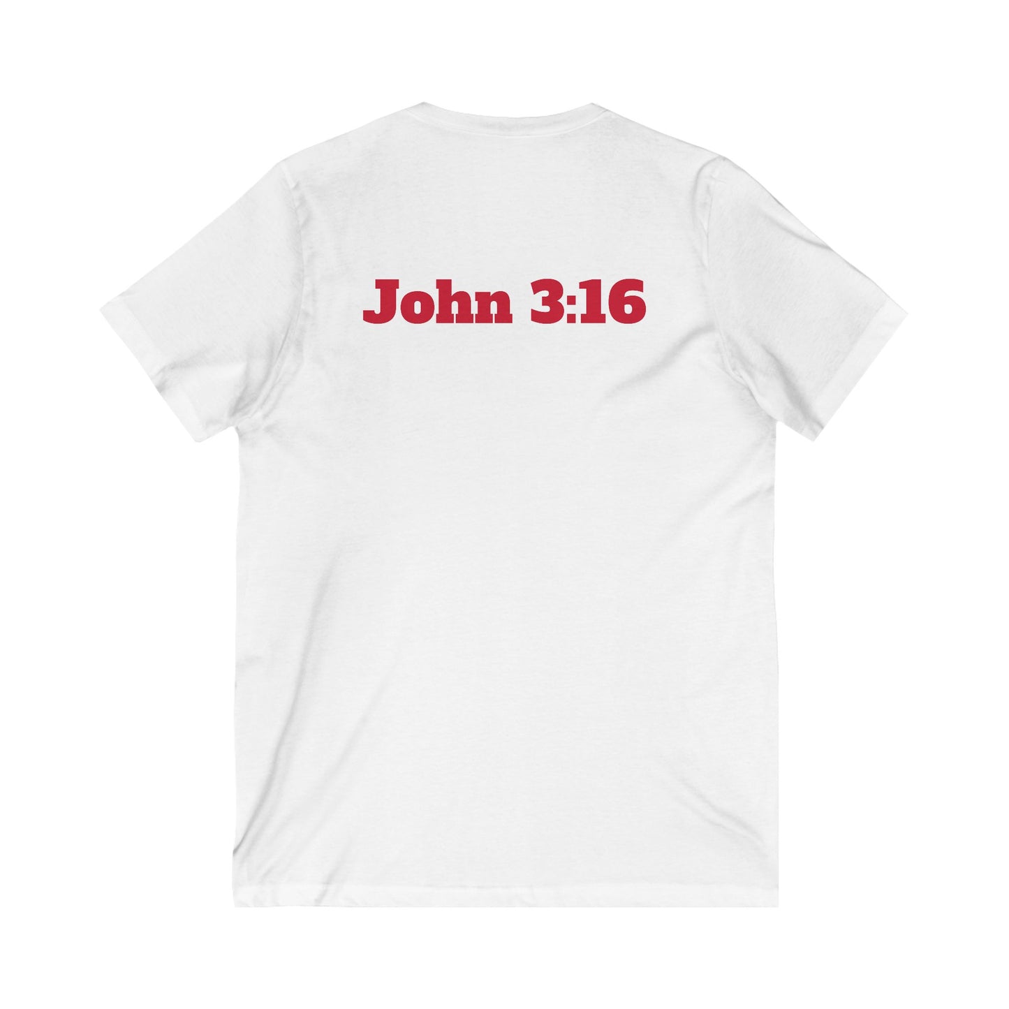 Christian V-Neck Tee - Jesus John 3:16  Shirt