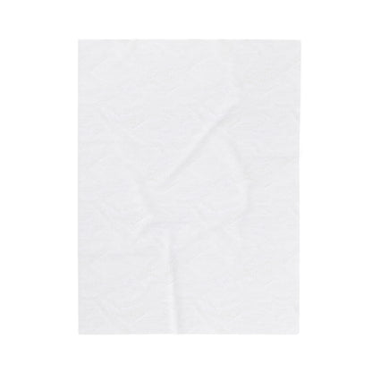 Velveteen Plush Blanket White Not Afraid