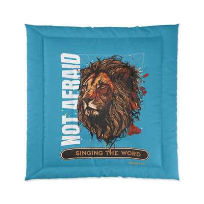 Comforter Blue Not Afraid/ Lion