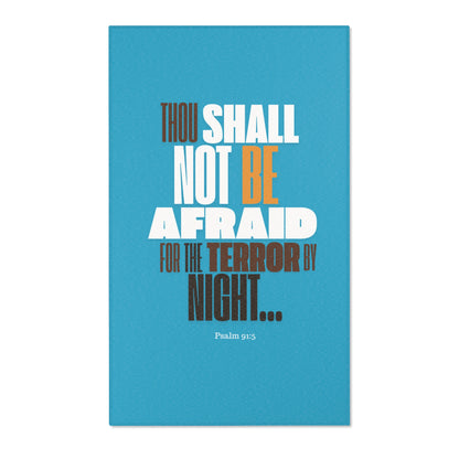 Area Rugs Thou Shall Not Be Afraid Blue