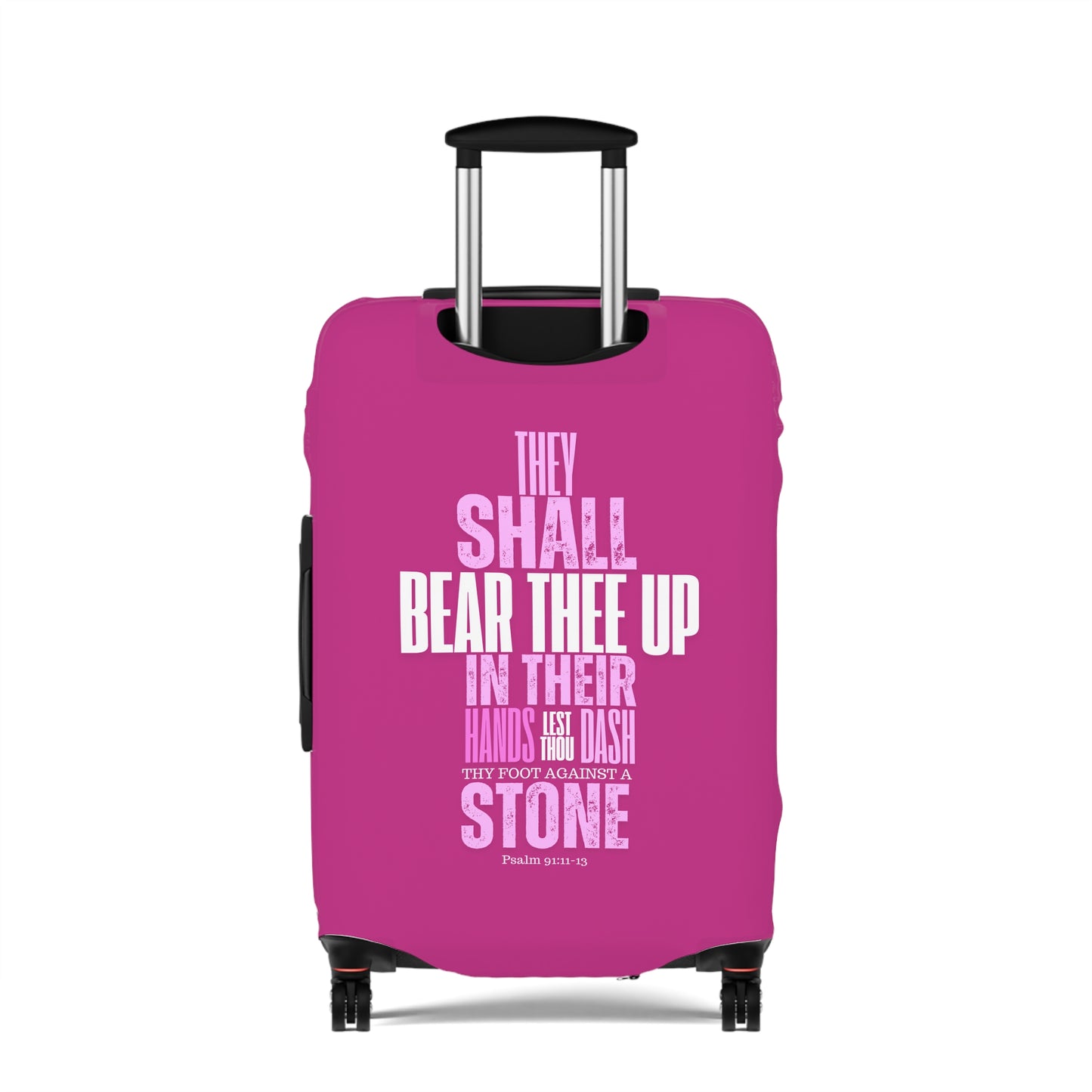 Luggage Cover - Pink  Angel Quote Design