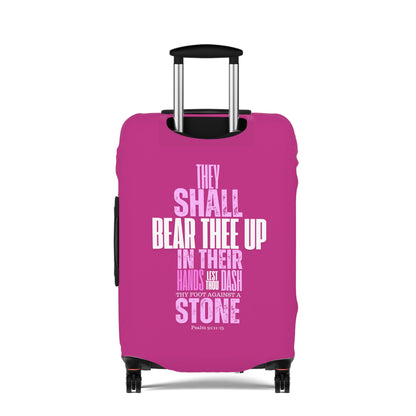 Luggage Cover - Pink  Angel Quote Design