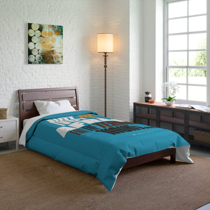 Comforter Thou Shall Not be Afraid Blue