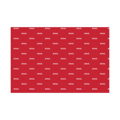Gift Wrap Papers - Red Jesus Design