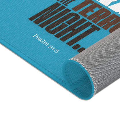 Area Rugs Thou Shall Not Be Afraid Blue